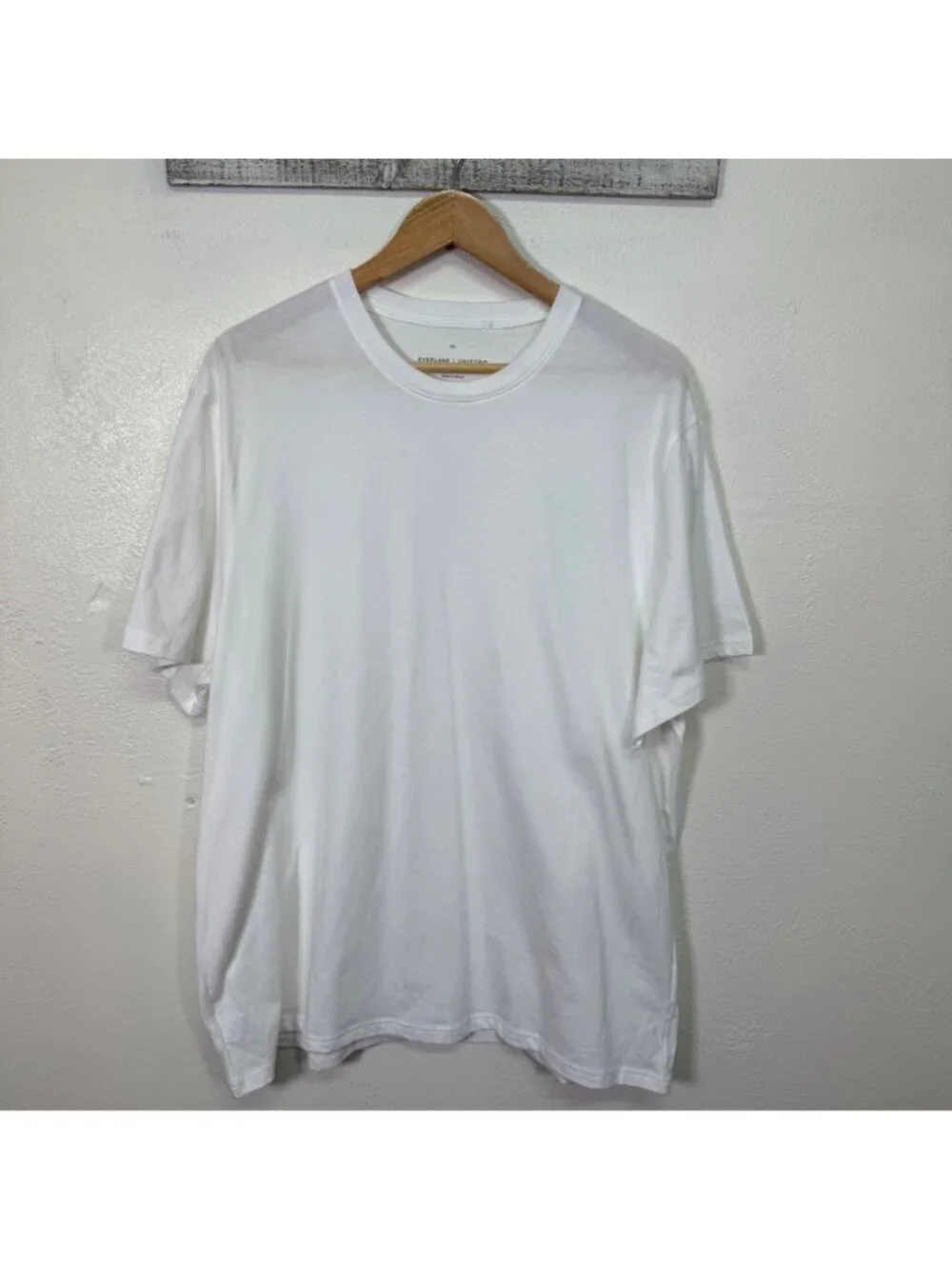 Everlane Mens Organic Cotton T-Shirt White Uniform Collection Crew XXL Neutral - Picture 2 of 12